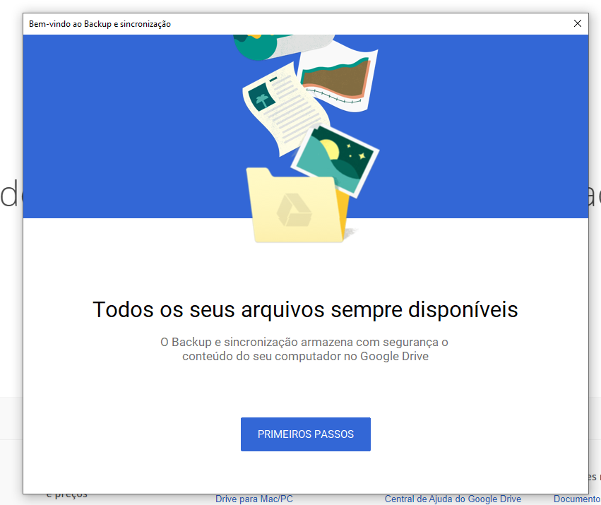 Passo 1 para configurar Backups automáticos