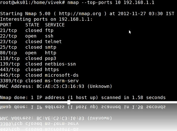 nmap netstat