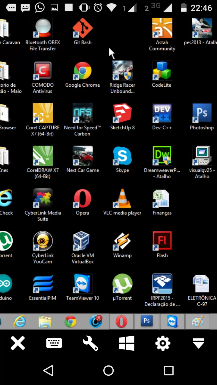 ACESSO REMOTO CELULAR
